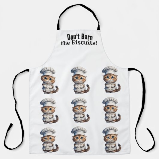 Kat Chef Cuteness All-Over Print Schort (Voorkant)