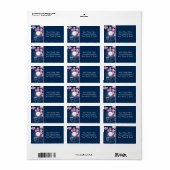 kat Cherry Blossom Moon Pink Sakura Blue Etiket (Full Sheet)