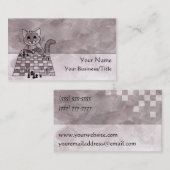 Kat Chess Visitekaartje (Voorkant / Achterkant)