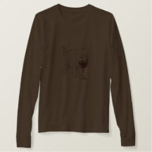 Kat Chocolade en wijncitaat T-Shirt