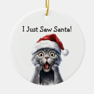 Kat Christmas Mischief Cat Ornament