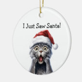 Kat Christmas Mischief Cat Ornament (Links)