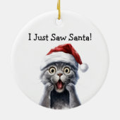 Kat Christmas Mischief Cat Ornament (Achterkant)