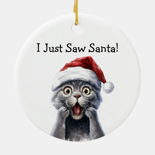 Kat Christmas Mischief Cat Ornament (Achterkant)