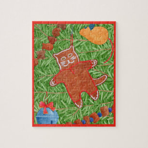 KAT CHRISTMAS TREE 8"x10" Puzzle Legpuzzel