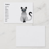 Kat - Chubby Visitekaartje (Voorkant / Achterkant)