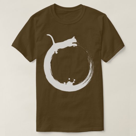 Kat cirkel kunst t-shirt (Design voorkant)