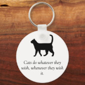 Kat Citaat van het Geheime Geheime Landowner Sleutelhanger (Voorkant)
