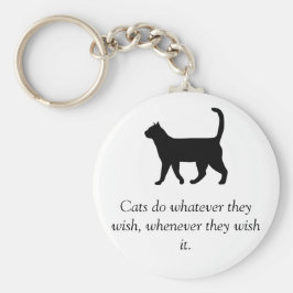 Kat Citaat van het Geheime Geheime Landowner Sleutelhanger