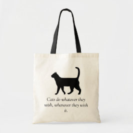 Kat Citaat van het Geheime Geheime Landowner Tote Bag