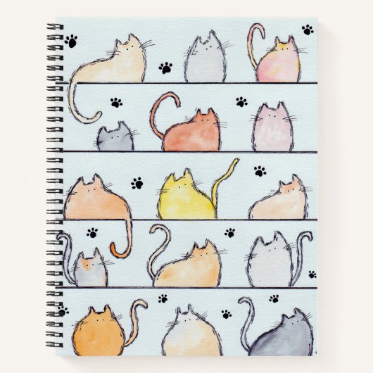 Kat City-laptop Notitieboek (Voorkant)