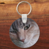 Kat close-up sleutelhanger (Voorkant)