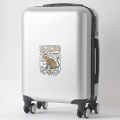 Kat Club Kat Anatomie Wetenschappelijk Diagram Vin Sticker (Koffer)