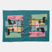 Kat Cocktails Keuken en Bar Handdoek (Horizontaal)