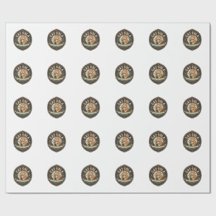 Kat Cola Kat Frisdrank Drank Etiket Kat Vintage V Cadeaupapier