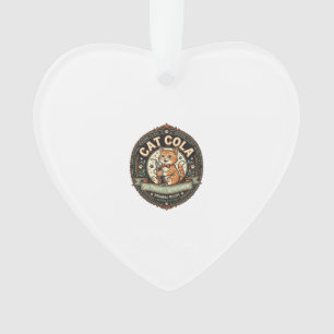 Kat Cola Kat Frisdrank Drank Etiket Kat Vintage V Ornament
