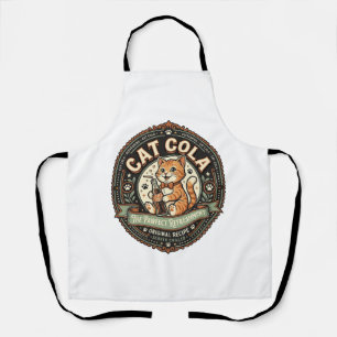Kat Cola Kat Frisdrank Drank Etiket Kat Vintage V Schort