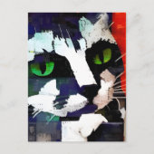 Kat Collage Briefkaart (Voorkant)