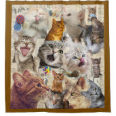 Kat Collage Douchegordijn (Voorkant)
