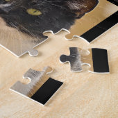 Kat collage kat stemt voor zwarte grijze tabby legpuzzel (Zijkant)
