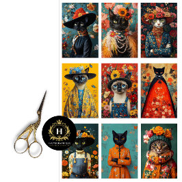 Kat Collage Kleine Projecten Rommel Journal Decoup Tissuepapier