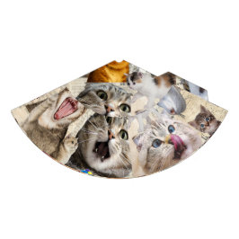 Kat Collage / Montage van Katten Papieren Feesthoe Feesthoedjes