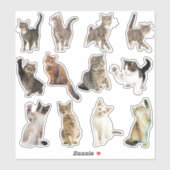 Kat Collectie Stickers (Vel)