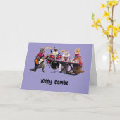 Kat Combo Kaart (Gele Bloem)
