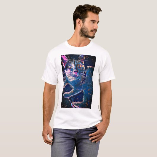 Kat constellatie t-shirt (Voorkant volledig)