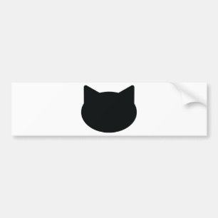 kat contourpictogram bumpersticker