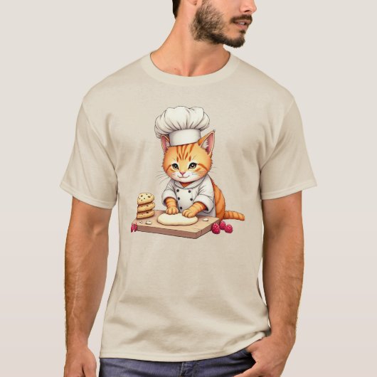 Kat Cookie Baking Shirt - Grappige  Kattenliefhebb (Voorkant)