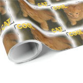 Kat-"COOL CAT"-opvulpapier Cadeaupapier (Rol Hoek)