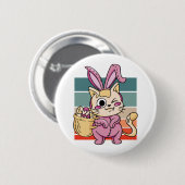 Kat Cosplayer paashaas kostuum eiermand Ronde Button 5,7 Cm (Voorkant /achterkant)
