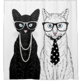 Kat Couple Douchegordijn (Voorkant)