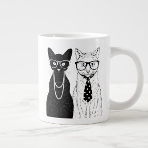 Kat Couple Grote Koffiekop