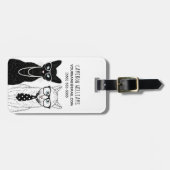 Kat Couple | Jouw namen toevoegen Bagagelabel (Voorkant horizontaal)