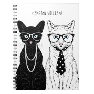 Kat Couple   Jouw namen toevoegen Notitieboek