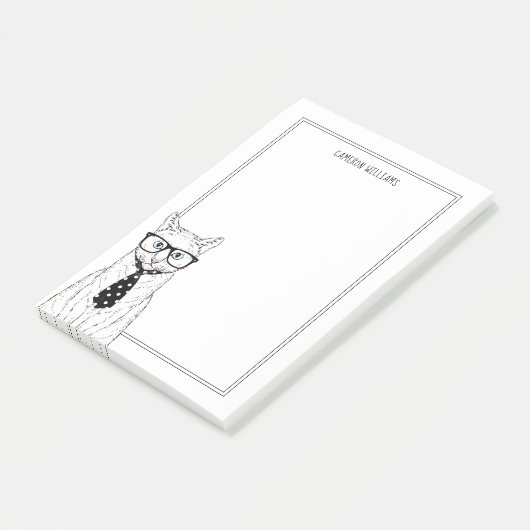 Kat Couple | Jouw namen toevoegen Post-it® Notes (Schuin)