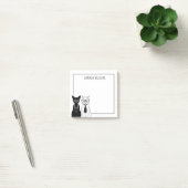 Kat Couple | Jouw namen toevoegen Post-it® Notes (Kantoor)