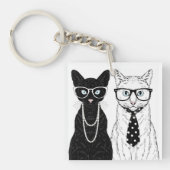 Kat Couple Sleutelhanger (Voorkant)