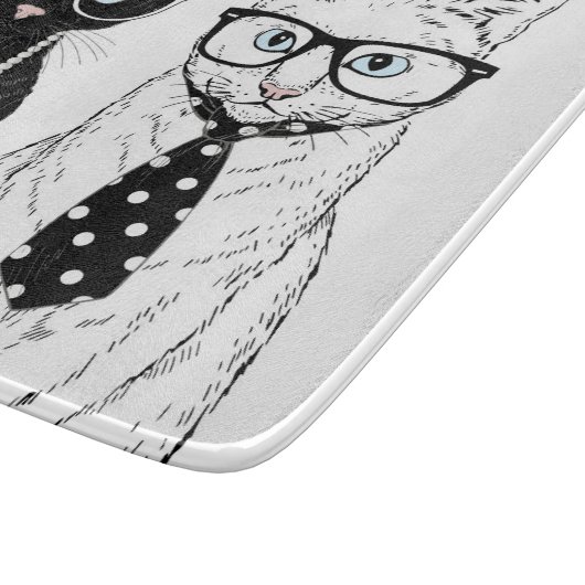 Kat Couple Snijplank (Hoek)