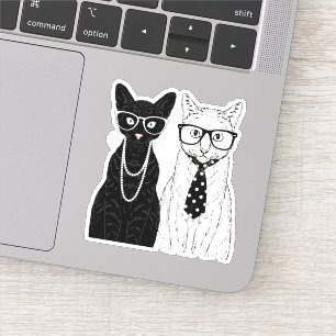 Kat Couple Sticker