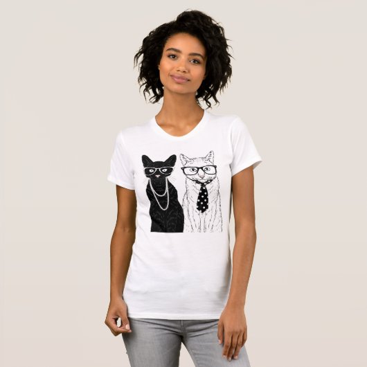 Kat Couple T-shirt (Voorkant volledig)