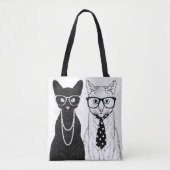Kat Couple Tote Bag (Voorkant)
