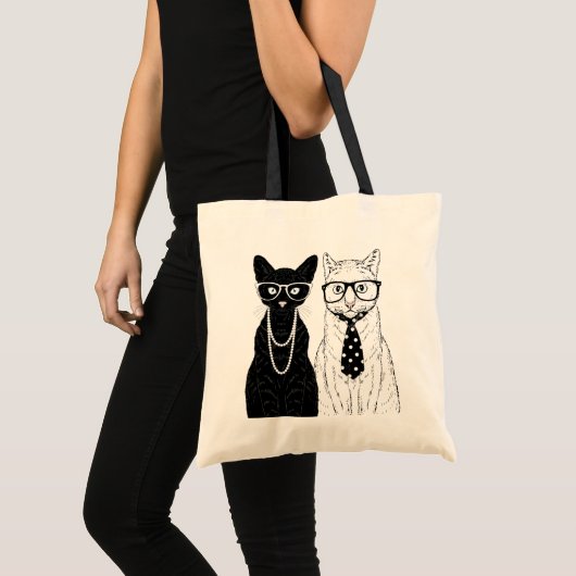 Kat Couple Tote Bag (Voorkant (product))