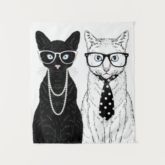 Kat Couple Wandkleed (Voorkant)