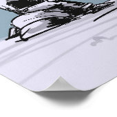 Kat Cowboy Poster (Hoek)