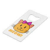 kat creditkaart flessenopener (Achterkant Gekanteld)