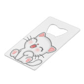 Kat Creditkaart Flessenopener (Achterkant Gekanteld)