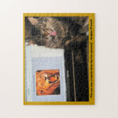 Kat Creëer toen de leeuw werd gespoten Legpuzzel (Verticaal)